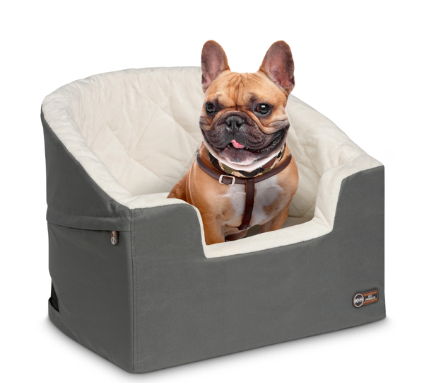K & H Bucket Booster Pet Seat for Cars - Small [Grey]