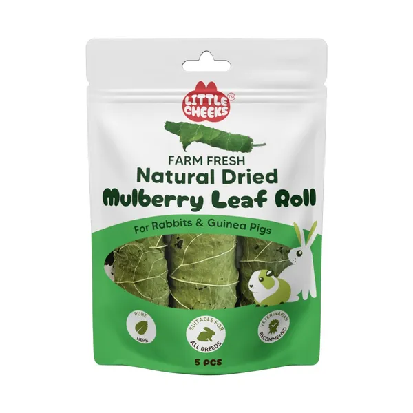 Little Cheeks Farm Fresh Natural Dried Mulberry Leaf Roll 5 Pack