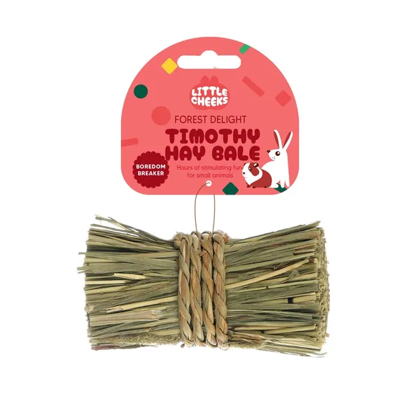 Little Cheeks Forest Delight Timothy Hay Bale for Small Animals