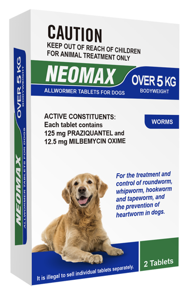 Neomax Allwormer Tablets for Dogs Over 5kg
