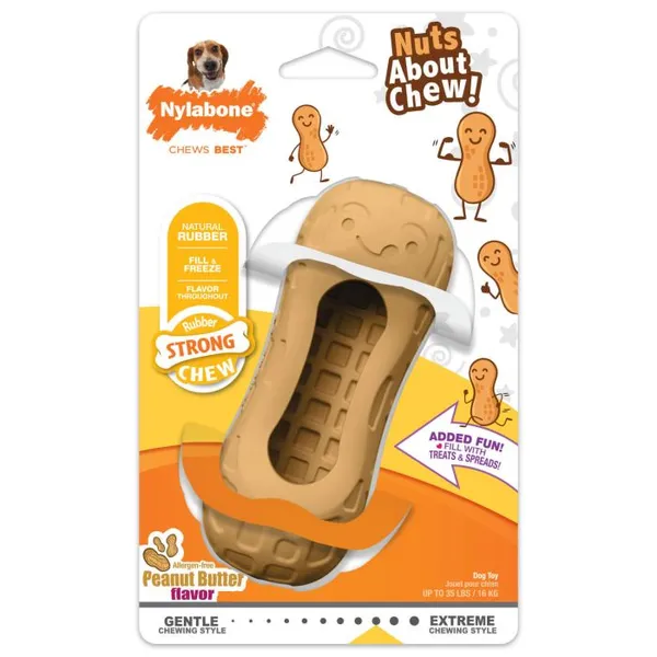 Nylabone Power Chew Peanut Butter Treat Toy Wolf Size