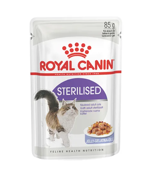 Royal Canin Sterilised Adult Wet Cat Food in Jelly 12 x 85g