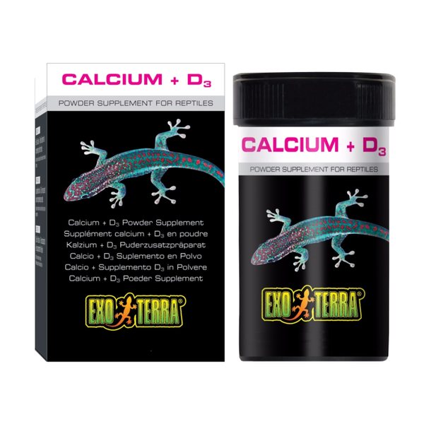Exo Terra Calcium Plus D3 Powder Supplement for Reptiles 90g