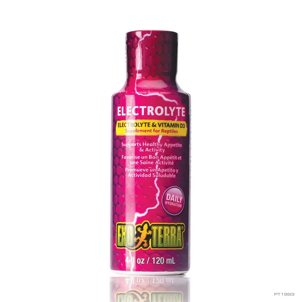Exo Terra Electrolyte and Vitamin D3 Supplement for Reptiles 120ml