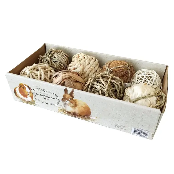 Nature Island Fun Ball Value Pack for Small Animals 8 Pack