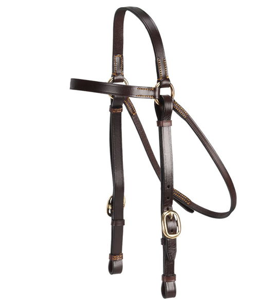Ord River 3/4" Barcoo Bridle & Reins - PONY [BROWN]