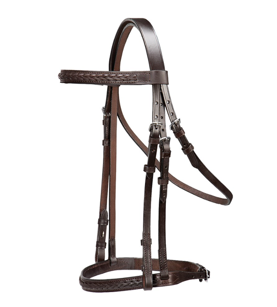 STC Laced Snaffle Bridle Brown