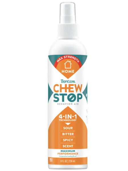 TropiClean Behavior Chew Stop Spray 4-in-1 for Home 236mL