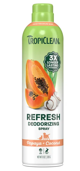 TropiClean Papaya Deodorizing Spray 295mL