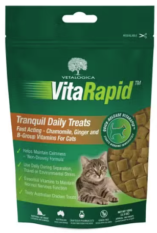 VitaRapid Tranquil Treats for Cats 100gm