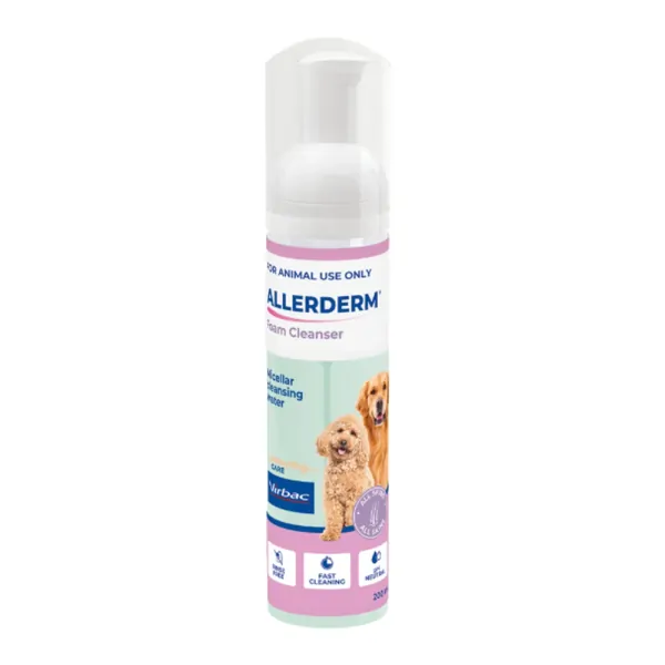 Virbac Allerderm Foam Cleanser for Dogs 200ml