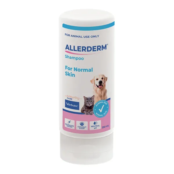 Virbac Allerderm Shampoo for Normal Skin Dogs and Cats 250ml