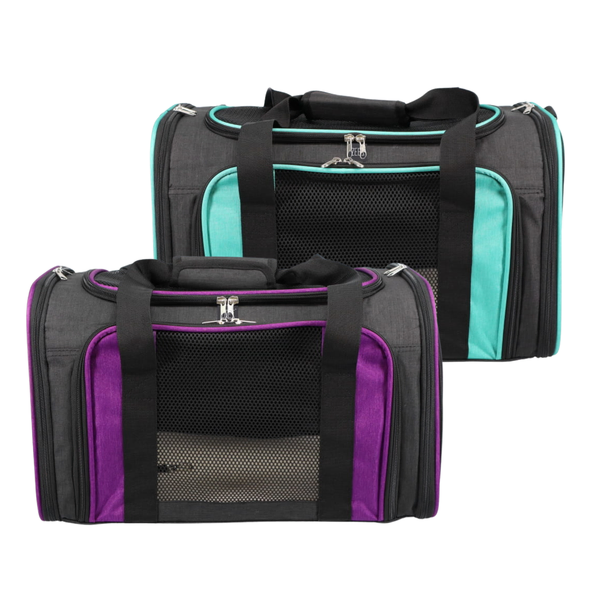 Zeez Foldable Soft Sided Pet Carrier 45 x 28 x 28.5cm