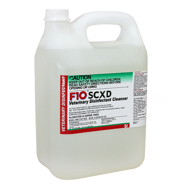 F10 SC XD Veterinary Disinfectant CLEANSER 5L