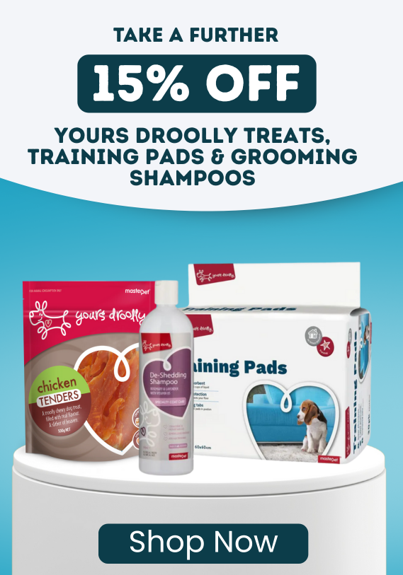 Take A Further 15% Off Yours Drooly Treats, Shampoo And Training Pads