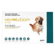 Revolution Teal 6pk - Dogs 20- 40kg * Plus FREE Canex Tablets* 