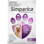 Simparica for Extra small dogs 2.6 - 5kg 3 pack 