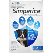 Simparica for Medium dogs 10.1 - 20kg 3pack 