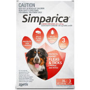Simparica for Xtra Large dogs 40-60 kg 3 pack 