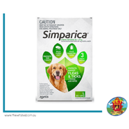 Simparica for Large dogs 20-40kg 6 pack Flea, Tick and Mite treatment 