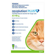 Revolution Plus for Cats 5.1-10kg Green - 3 pack