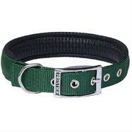 Soft Padded Nylon Collar 1" x 20" (51cm) - Green