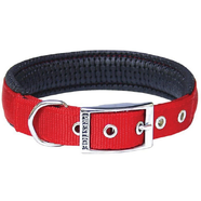 Soft Padded Nylon Collar 1" x 20" (51cm) - Red