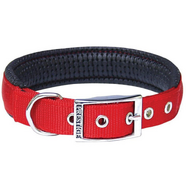 Soft Padded Nylon Collar 1" x 30" (76CM) - Red