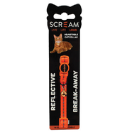 Scream Reflective Adj. Nylon Cat Collar Loud Orange 1X19-31Cm