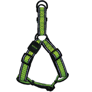 Scream Reflective Step In Harness Loud Green 2.5X50-72Cm