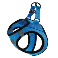 Scream Small Dog Quick Fit Reflective Dog Harness Loud Blue 37-40Cm (S)