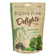Equine Pure Delights Peppermint and Spinach with Parsley and Chia [Please choose size: 500gm]