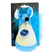 Scream FATTY MOUSE CAT TOY - Loud Blue