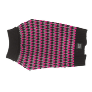 Zeez Knitted Sweaters - Pink/Grey Diamond