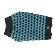 Zeez Knitted Sweaters - Teal/Grey Diamond