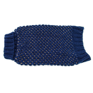 Zeez Knitted Sweaters - Navy with Gold Stich