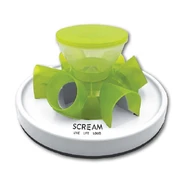 Scream Interactive Cat Tunnel Feeder Loud Green 27.7X13.7Cm