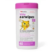 Petkin Kitty Earwipes 40Pk