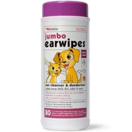 Petkin Jumbo Ear Wipes 80Pk