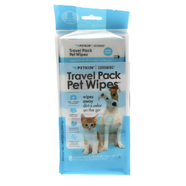 Petkin Travel Pack Pet Wipes Vanilla Scented 64 wipes