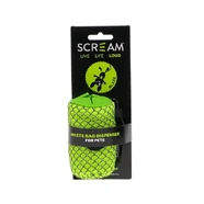 Scream Pet Waste Bag Dispenser W/Clip (No Bag) Loud Green 4.5X8Cm