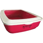 Scream Rectangle Litter Tray Loud Pink 50X35X14Cm