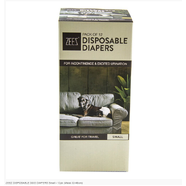 Zeez Disposable Dog Diapers Small - 12Pk (Waist 32-48Cm)