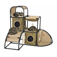 ZEEZ FELINE CORNER HIDEAWAY FUN HOUSE 115x80x105cm