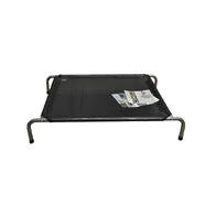 Zeez Platinum Elevated Pet Bed Black Medium 100X73X18Cm