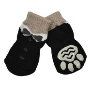 Zeez Non-Slip Pet Socks Black Tuxedo Medium 3X7.5Cm
