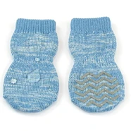 Zeez Hydrophobic Non-Slip Pet Socks Blue 2Xl 4.5X14Cm