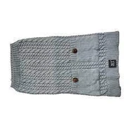 Zeez Cable Knitted Dog Sweater X-Large 45Cm - Grey