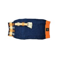 ZEEZ KNITTED SWEATER w/SCARF Medium 32cm - Navy