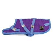 Zeez Supreme Dachshund Dog Coat Size 17 (43.5Cm) Grape Purple/ Blue